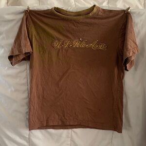 U.S. Polo Assn. Brown Tee with Logo